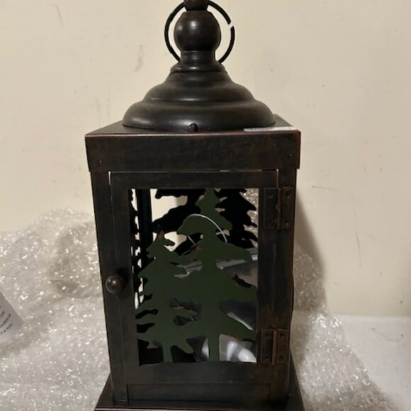 Lodge Forest metal Lantern with battery Tea light - SALE - Picture 4 of 5